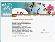 Tablet Screenshot of kauneushoitolatiina.fi